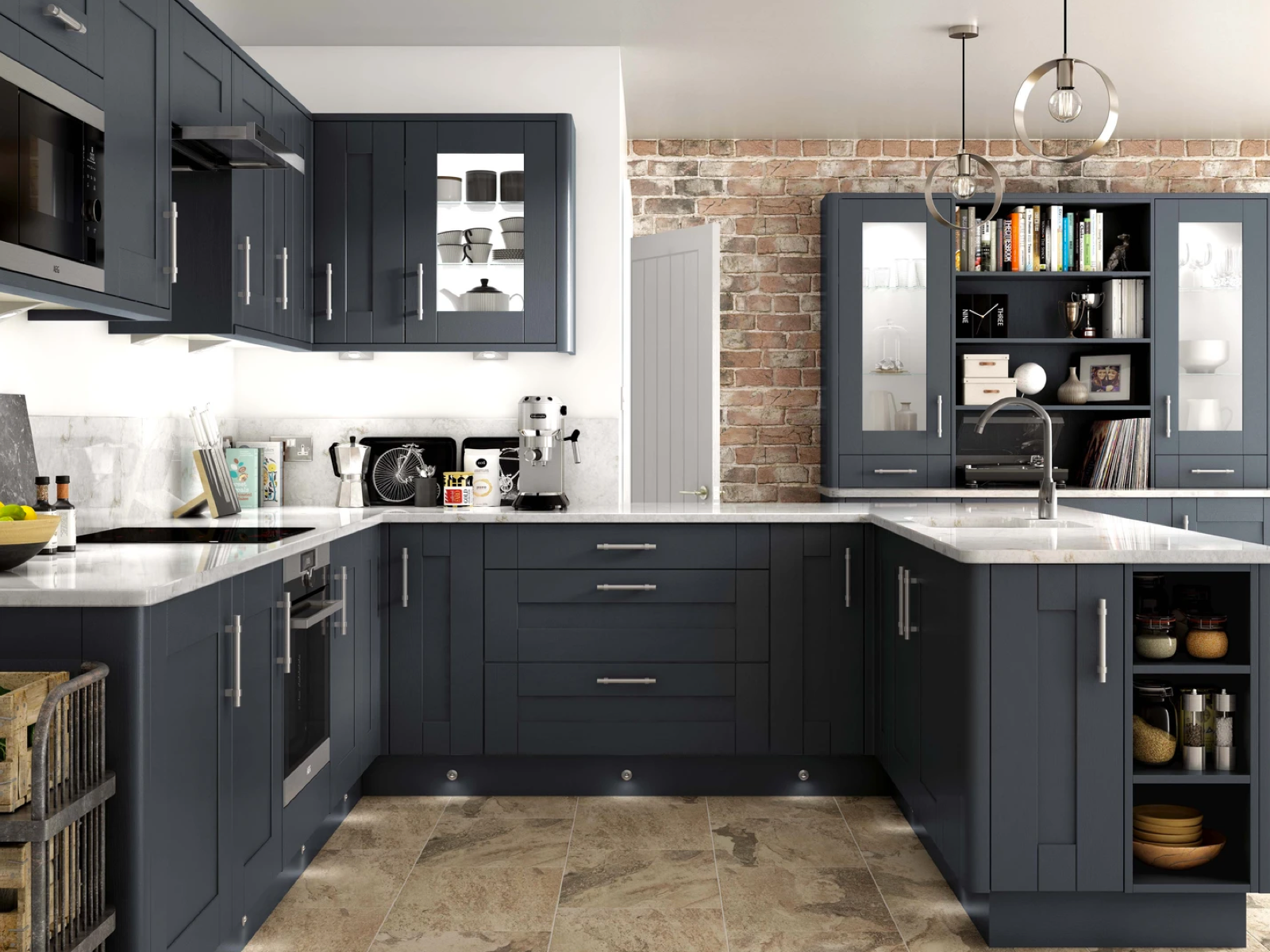 Milton Kitchen in Midnight