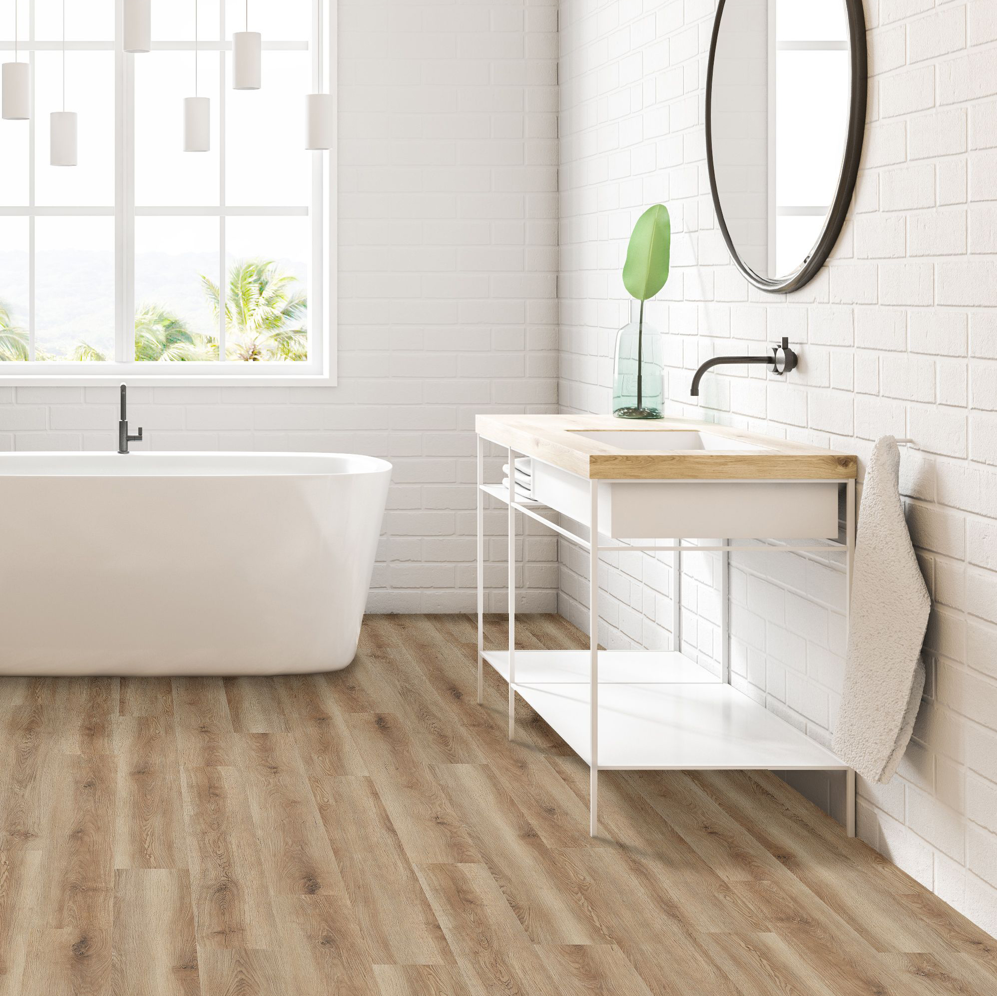 Novocore Medium Oak Luxury Vinyl Flooring - 1.98m2