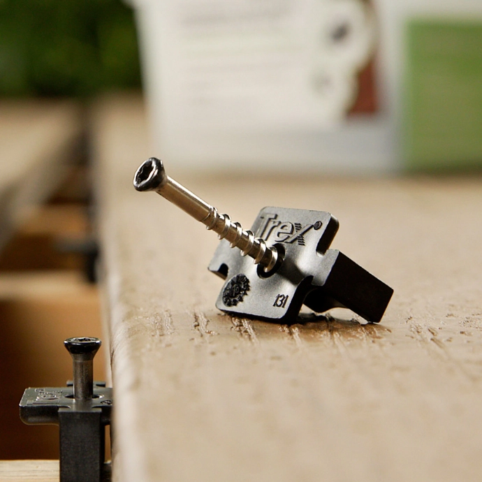 Trex Hideaway Universal Fastener Clips With 40mm Screws - Box of 90
