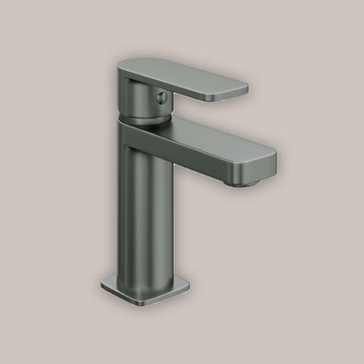 Hemington single lever mono basin mixer tap - brushed anthracite