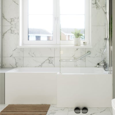 Veroli L-Shaped Right Hand Shower Bath - 1500 x 850mm