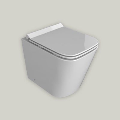 Wickes Meleti Easy Clean Back To Wall Toilet Pan & Soft Close Slim Seat