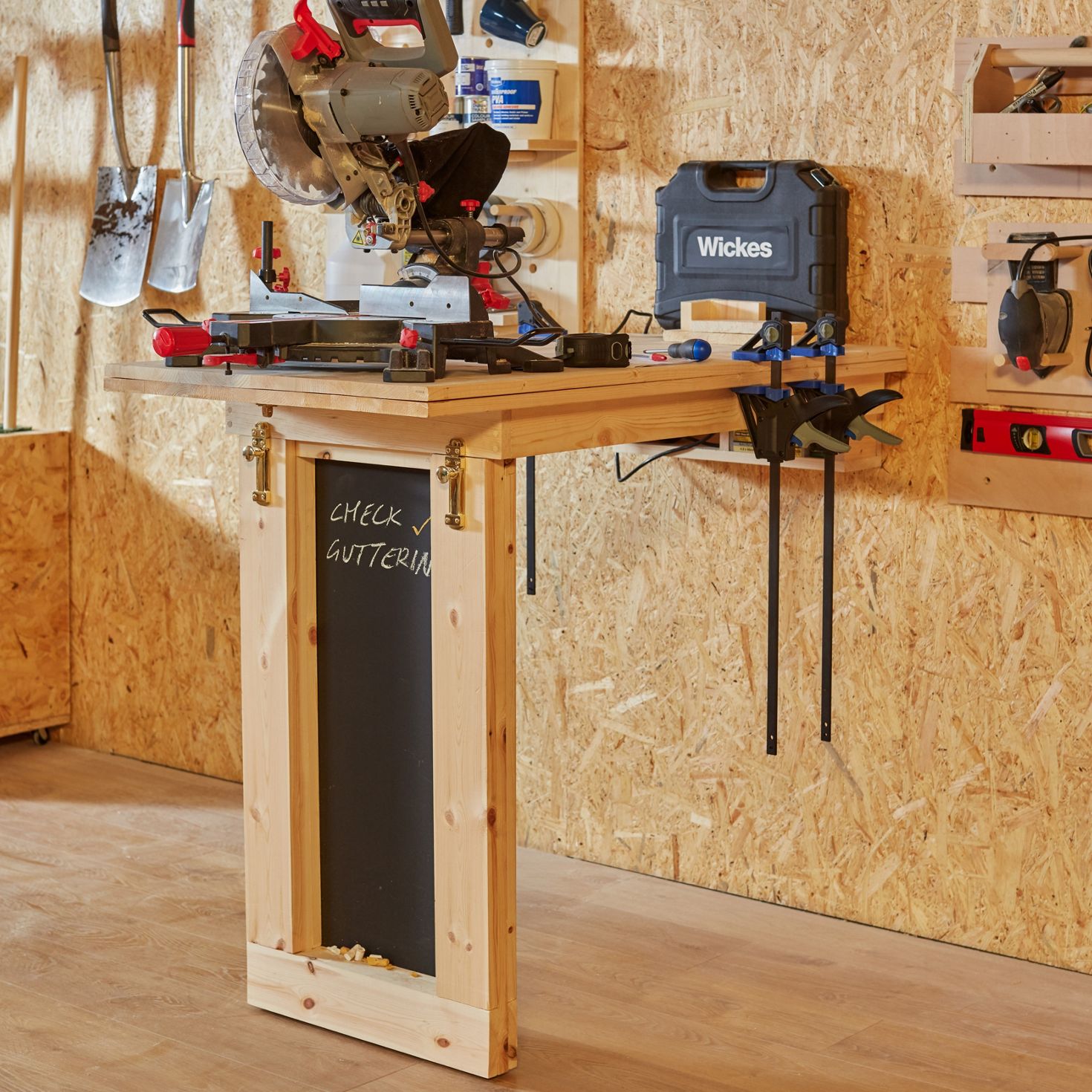 Build your own wall-mounted drop table