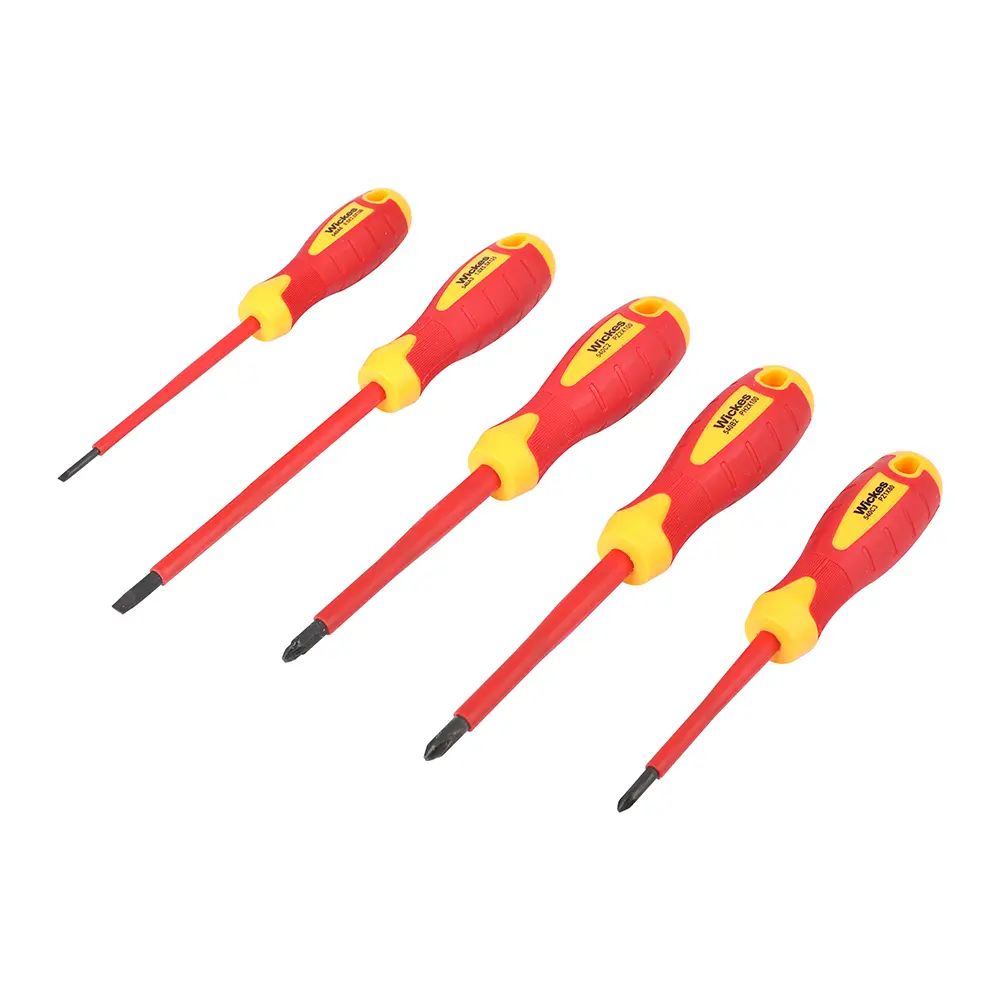 Wickes 5 Piece Insulated VDE Screwdriver Set