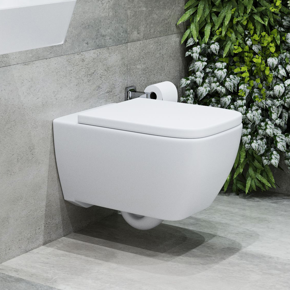 Wickes Emma Easy Clean Wall Hung Toilet Pan & Soft Close Seat