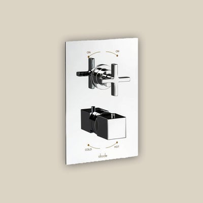 Abode serenitie 2 outlet concealed thermostatic shower valve - chrome