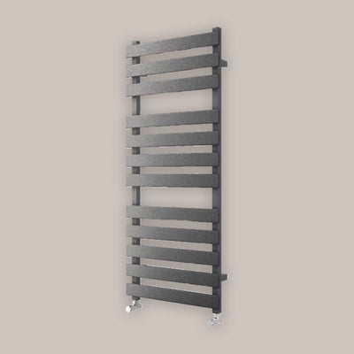 Wickes haven flat panel designer anthracite towel radiator - 1200 x 500mm