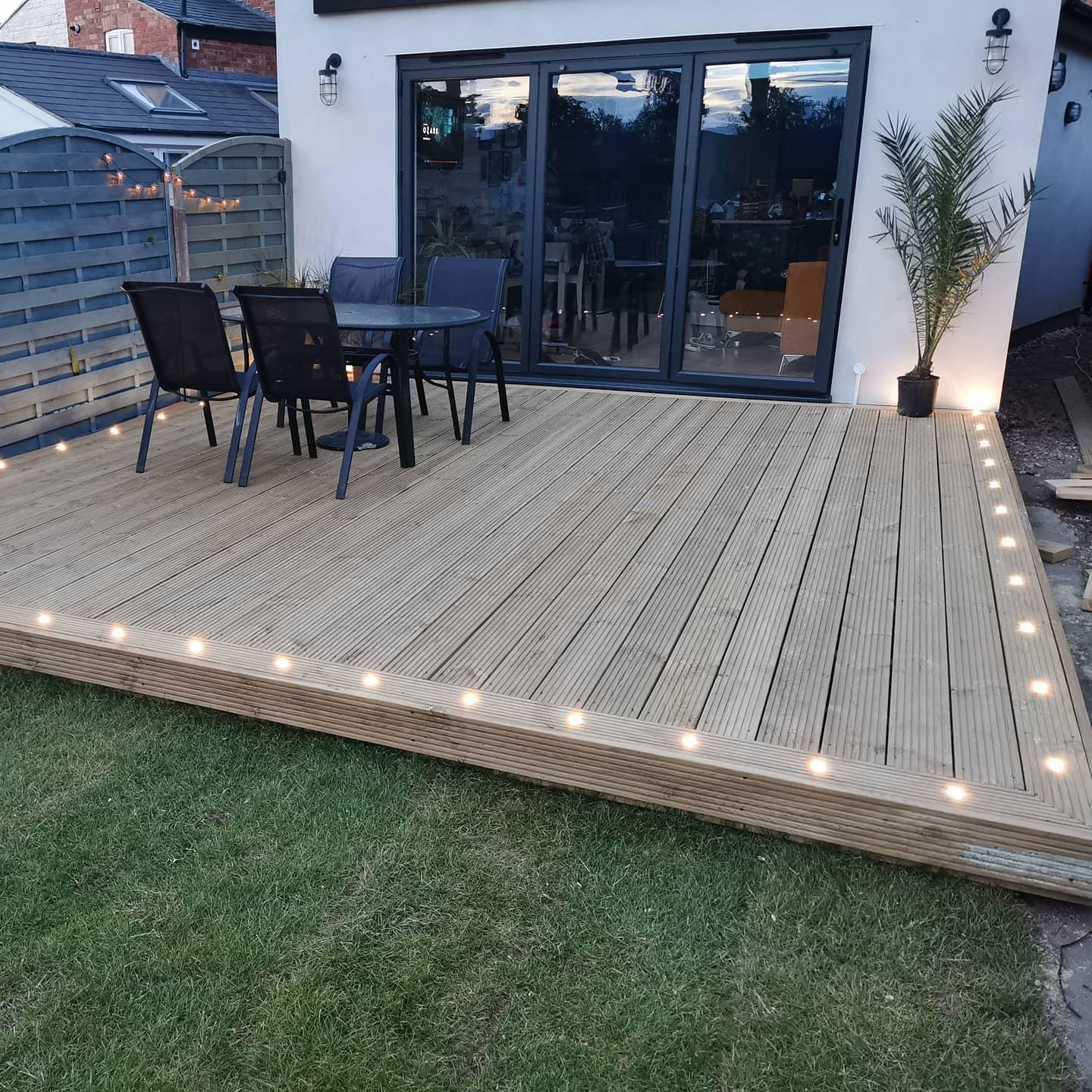 Decking with Deck Lights