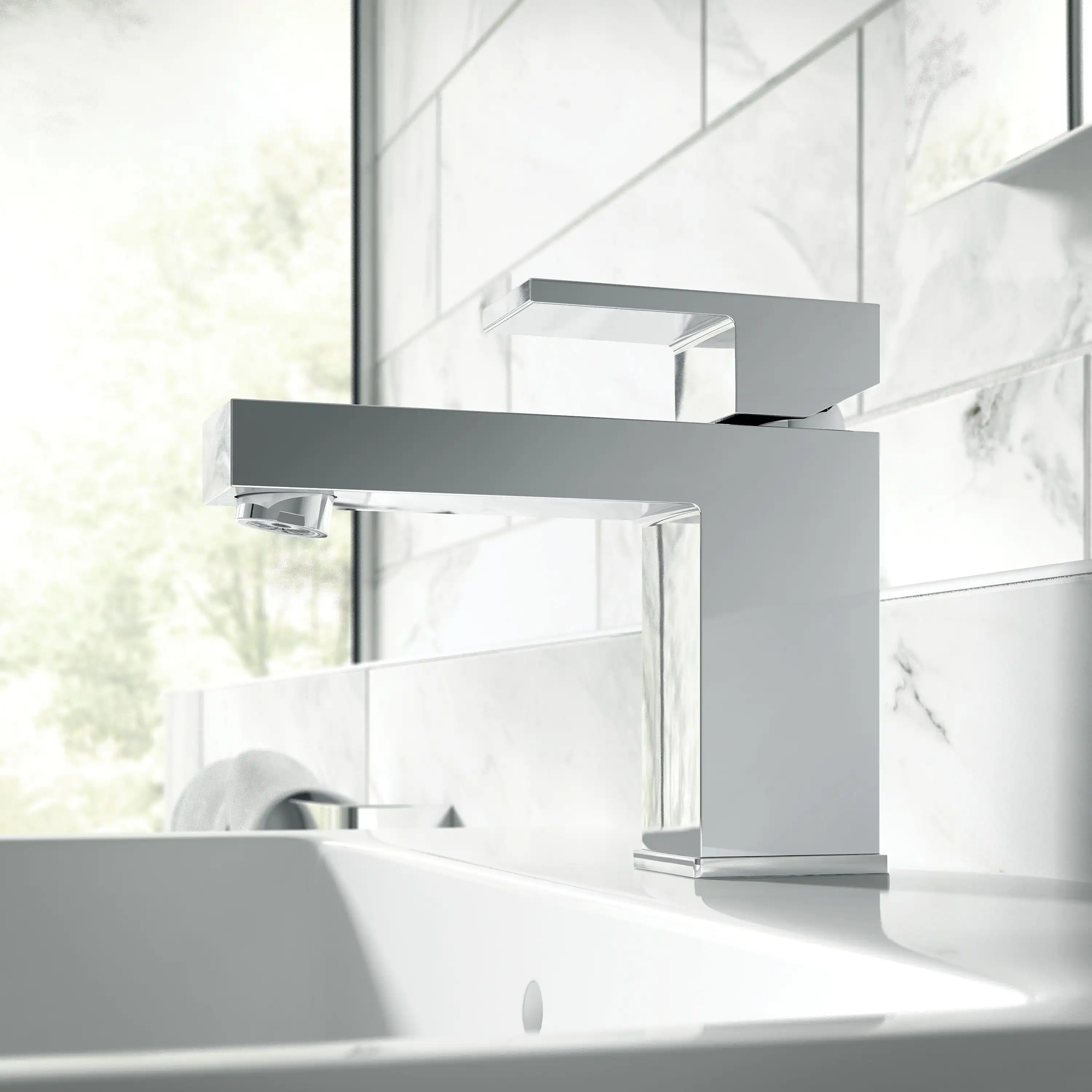 Wickes Kubic Chrome Basin Mixer Tap