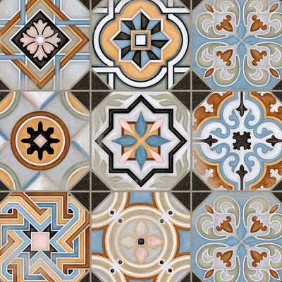 Central Park Patterned Ceramic Wall & Floor Tile - 316 x 316mm