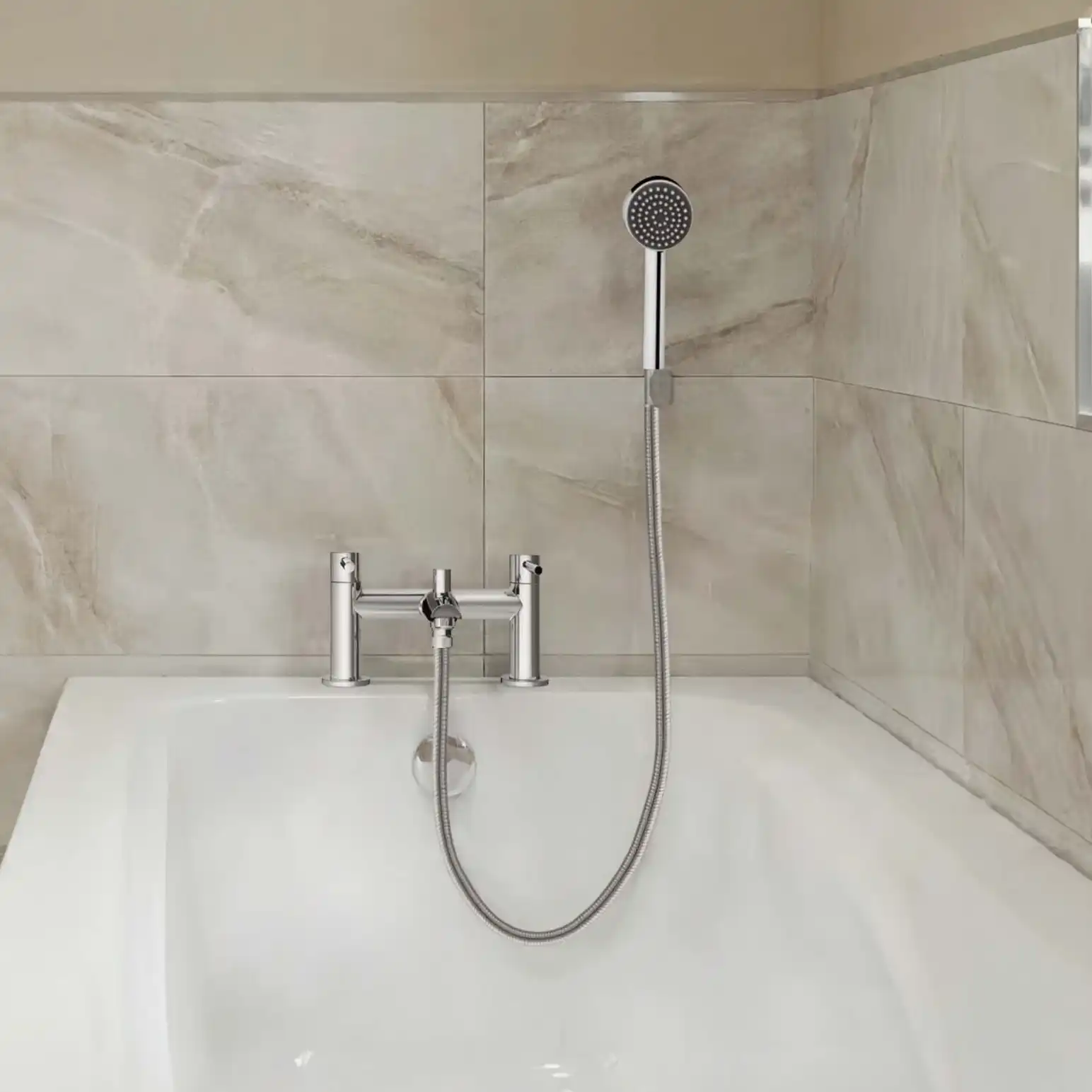 Wickes Mirang Chrome Bath Shower Mixer Tap