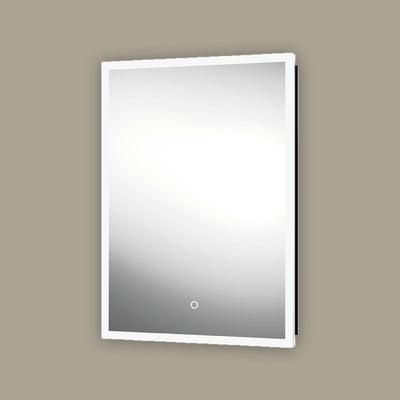 Sensio eclipse black colour changing LED bathroom mirror cabinet