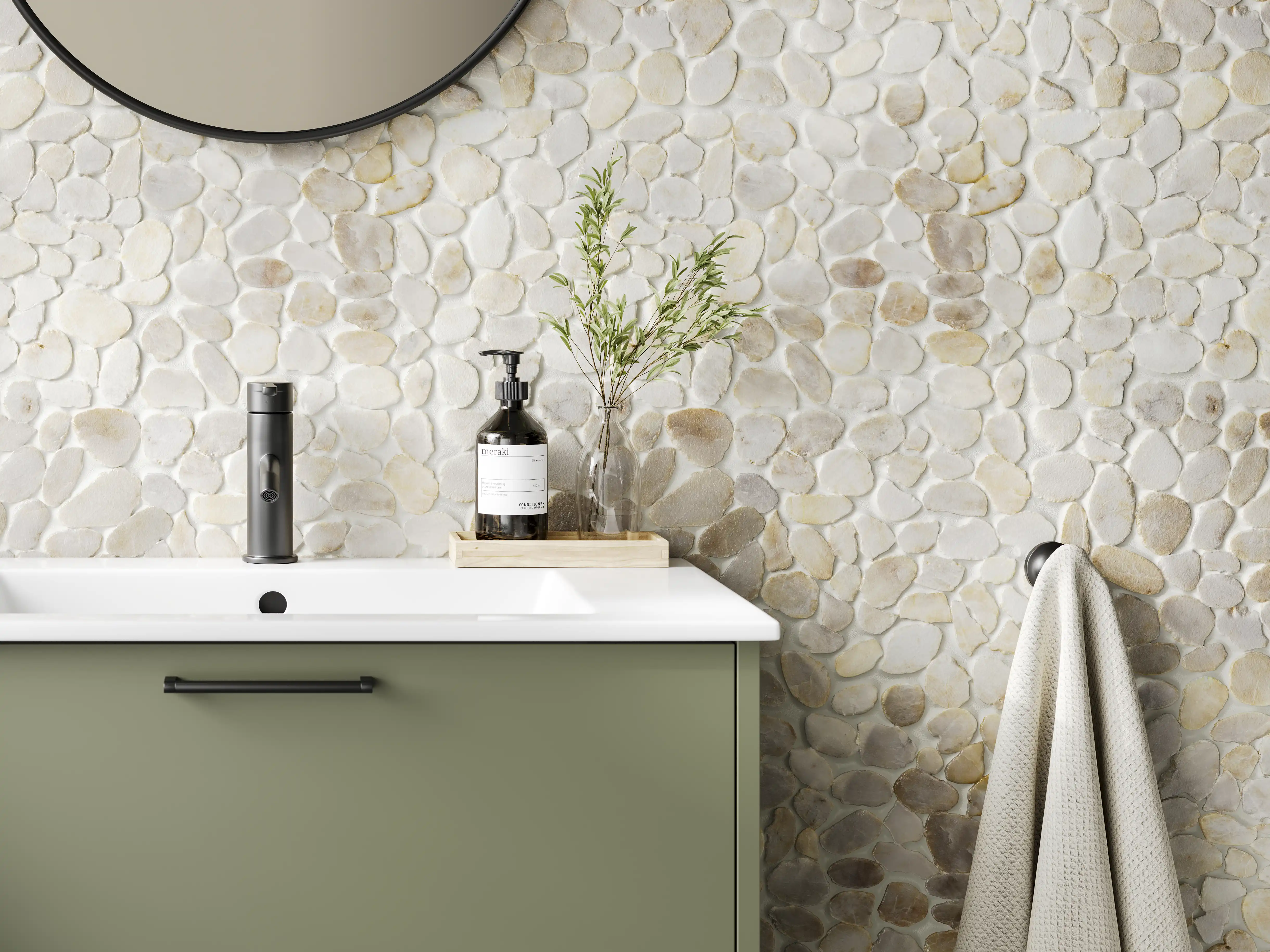 Natural stone tiles