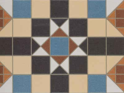 Wickes Dorset Marron Patterned Ceramic Tile 316 x 316mm Sample