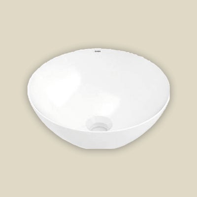 Wickes platinum round bowl countertop bathroom basin - 350mm