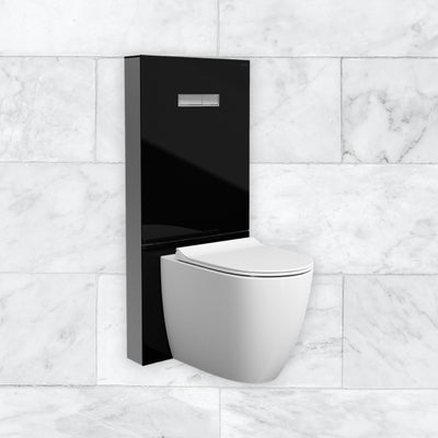Glass Concealed Cistern for Back To Wall Toilet Pan
