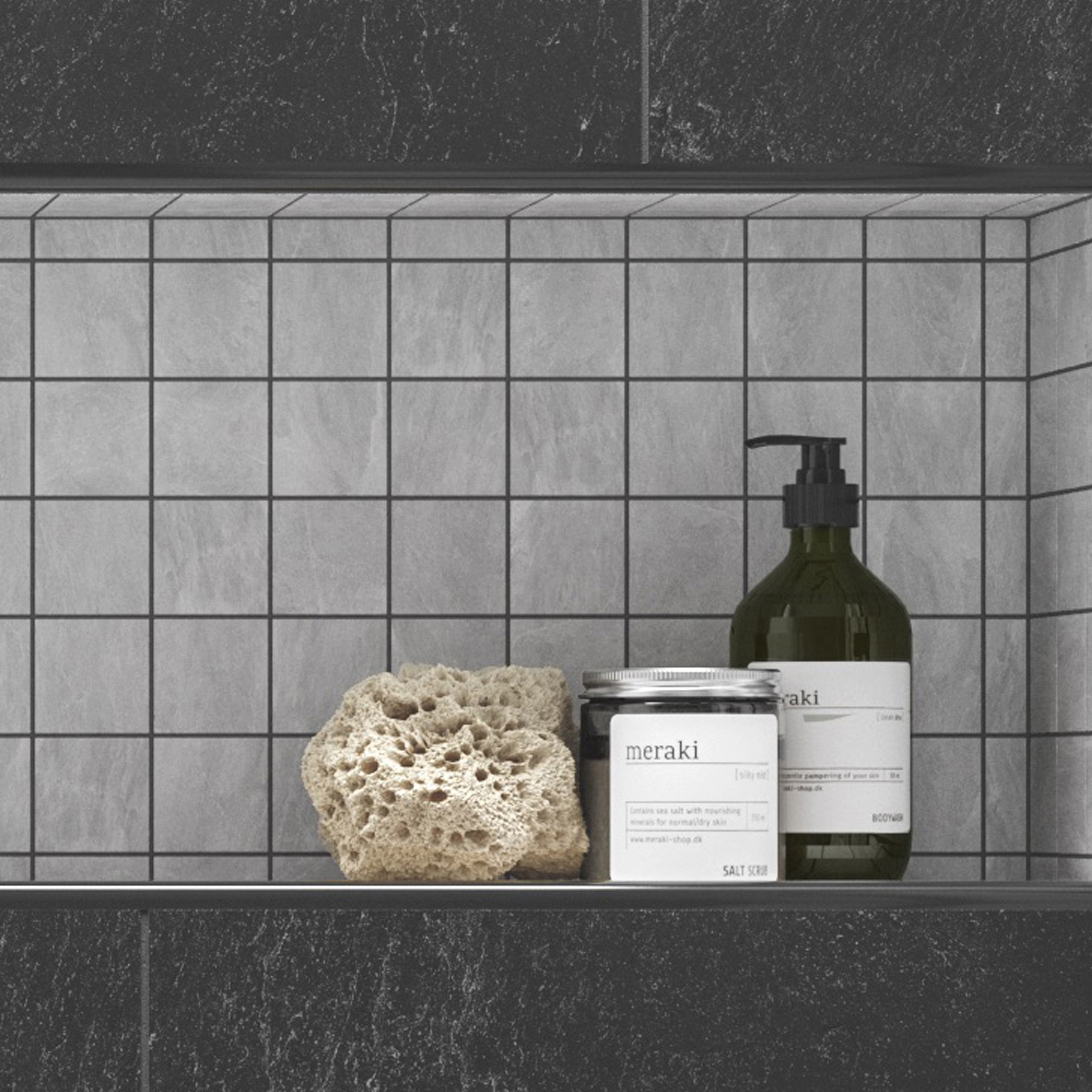 Wickes Boutique Lava Grey Matt Porcelain Wall & Floor Mosaic Tile Sheet - 297 x 297mm