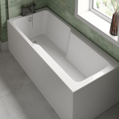 Acrylic Shower Bath - 1700 x 750mm