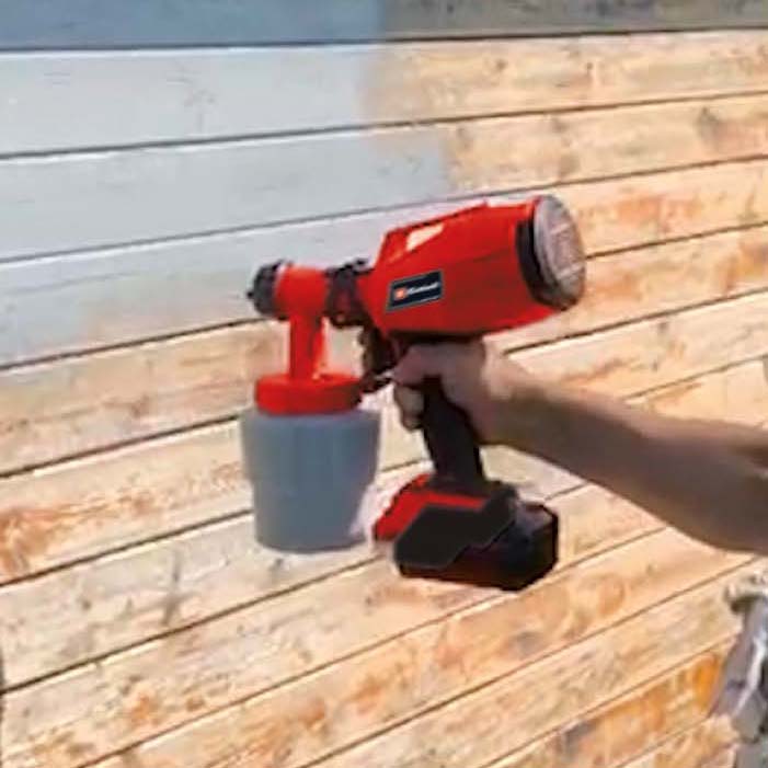 Einhell Power X-Change 18V Cordless Fence & Decking Paint Spray Gun - Bare