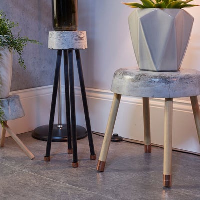 DIY concrete stool