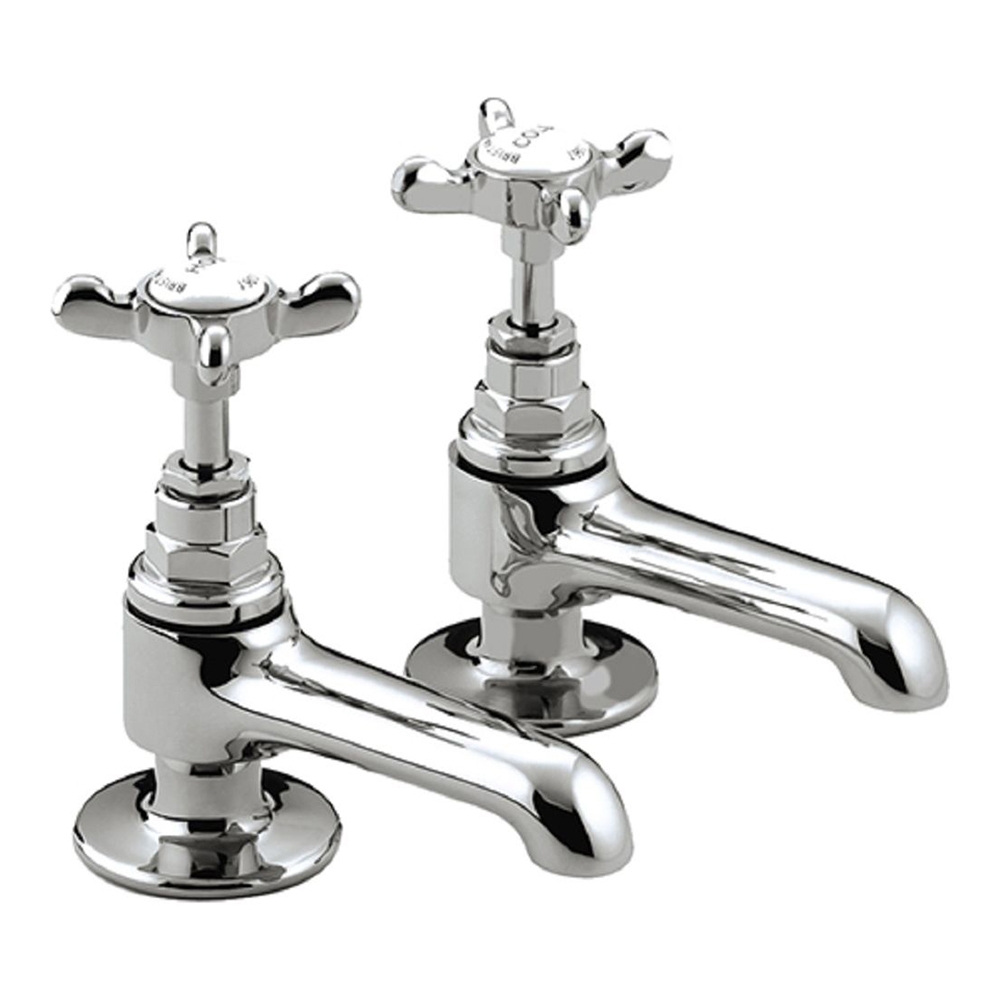 Bristan 1901 Pair of Chrome Crosshead Basin Taps