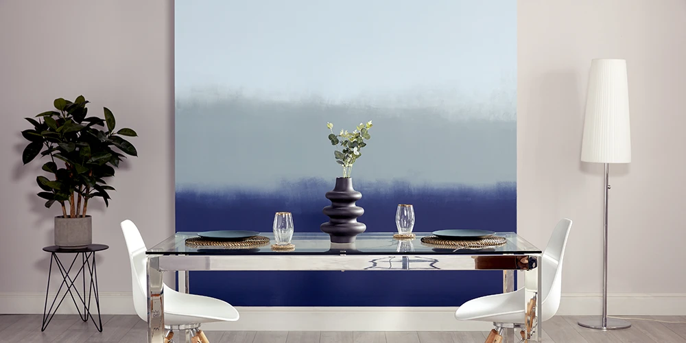 Ombr&eacute; effect feature wall