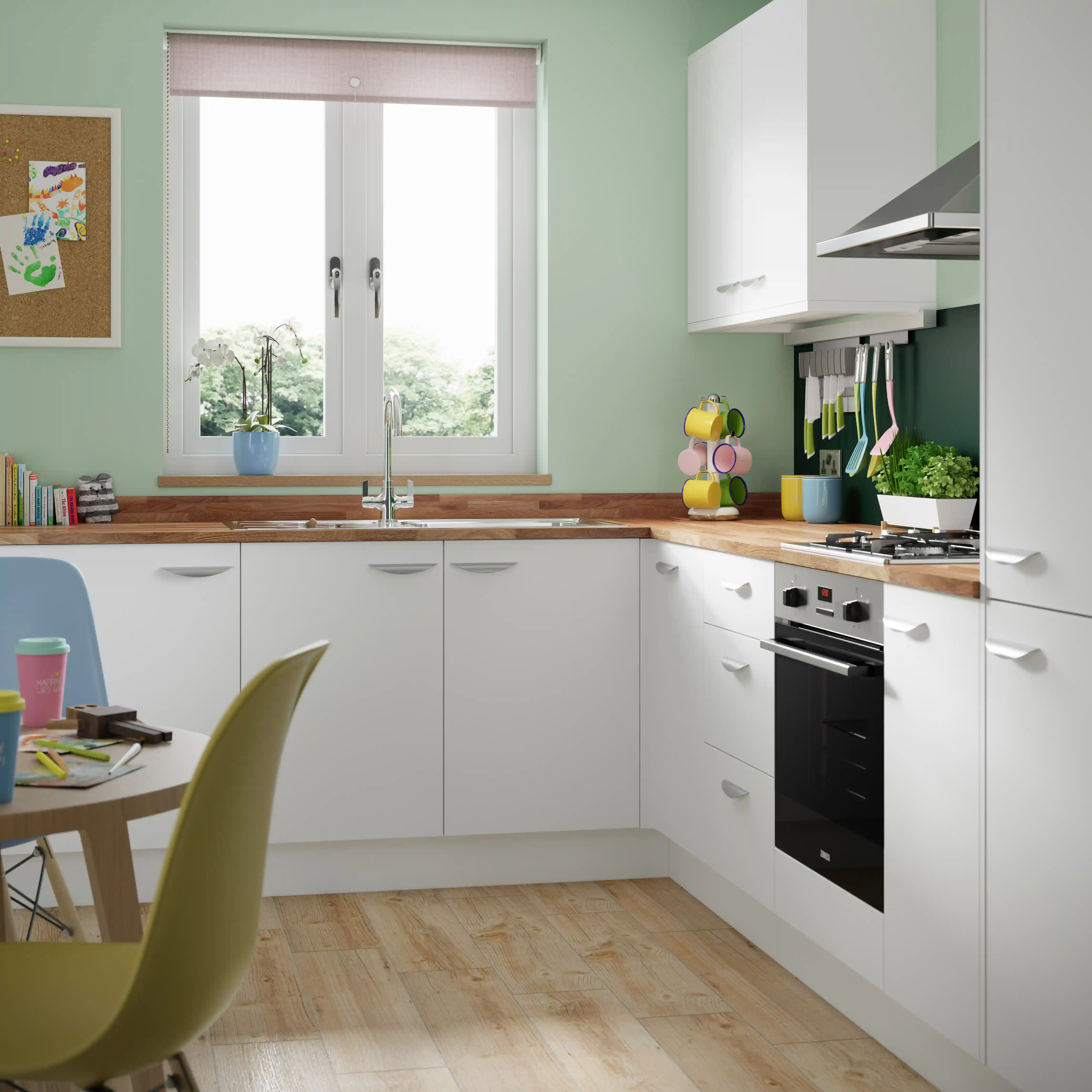 Dakota kitchen - available in white