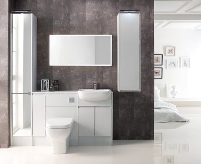 Beaufort Grey Varnish Gloss Bathroom Furniture Range