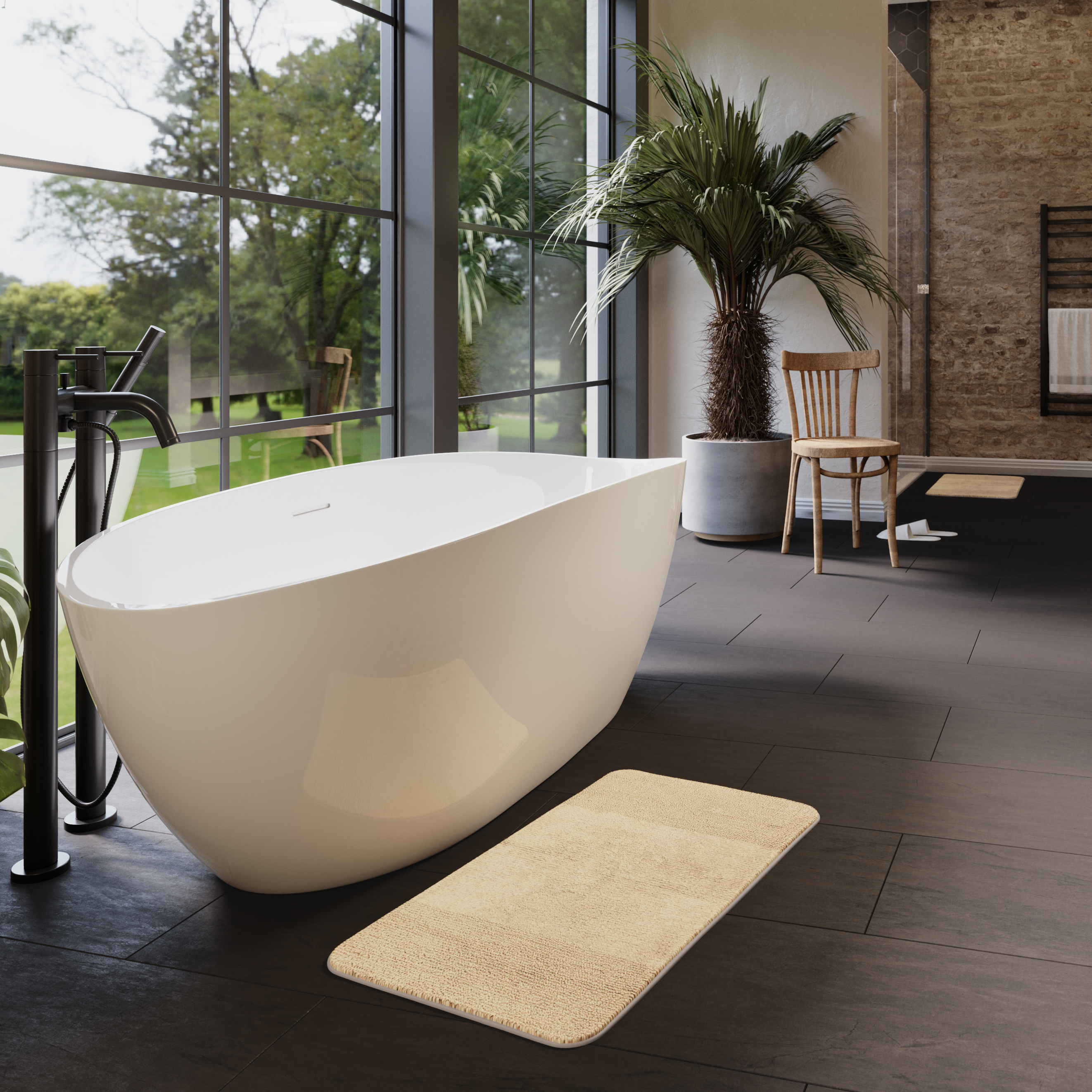 Wickes Carbon Slate 8mm Tile Effect Laminate Flooring - 2.53m2