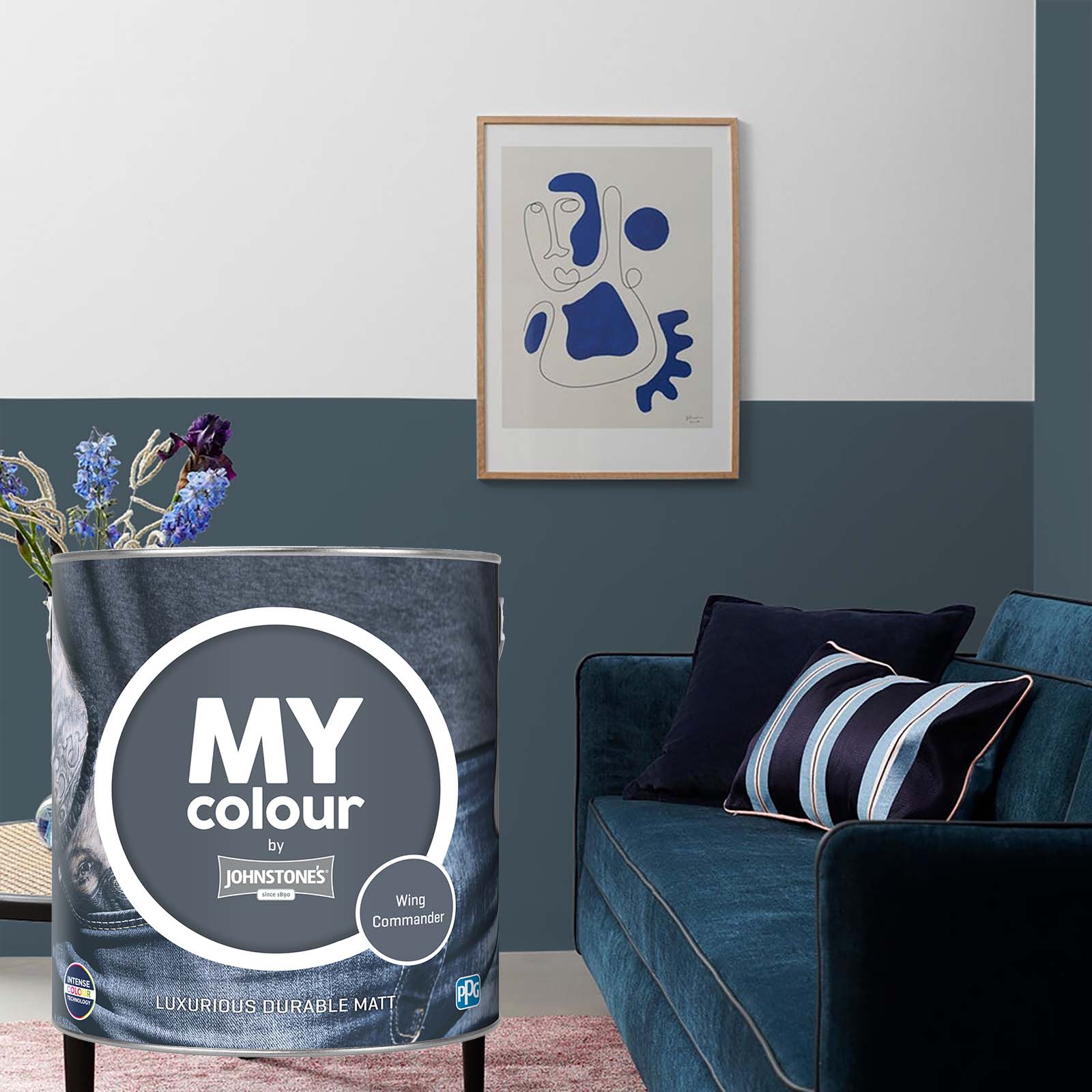 MY colour by Johnstone's - Durable Matt Emulsion Paint - Wing Commander - 2.5L