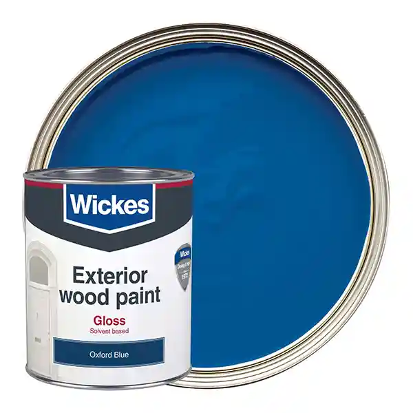 Wickes Exterior Gloss Paint - Oxford Blue - 750ml