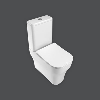 Wickes Siena Easy Clean Close Coupled Toilet Pan & Soft Close Slim Sandwich Seat
