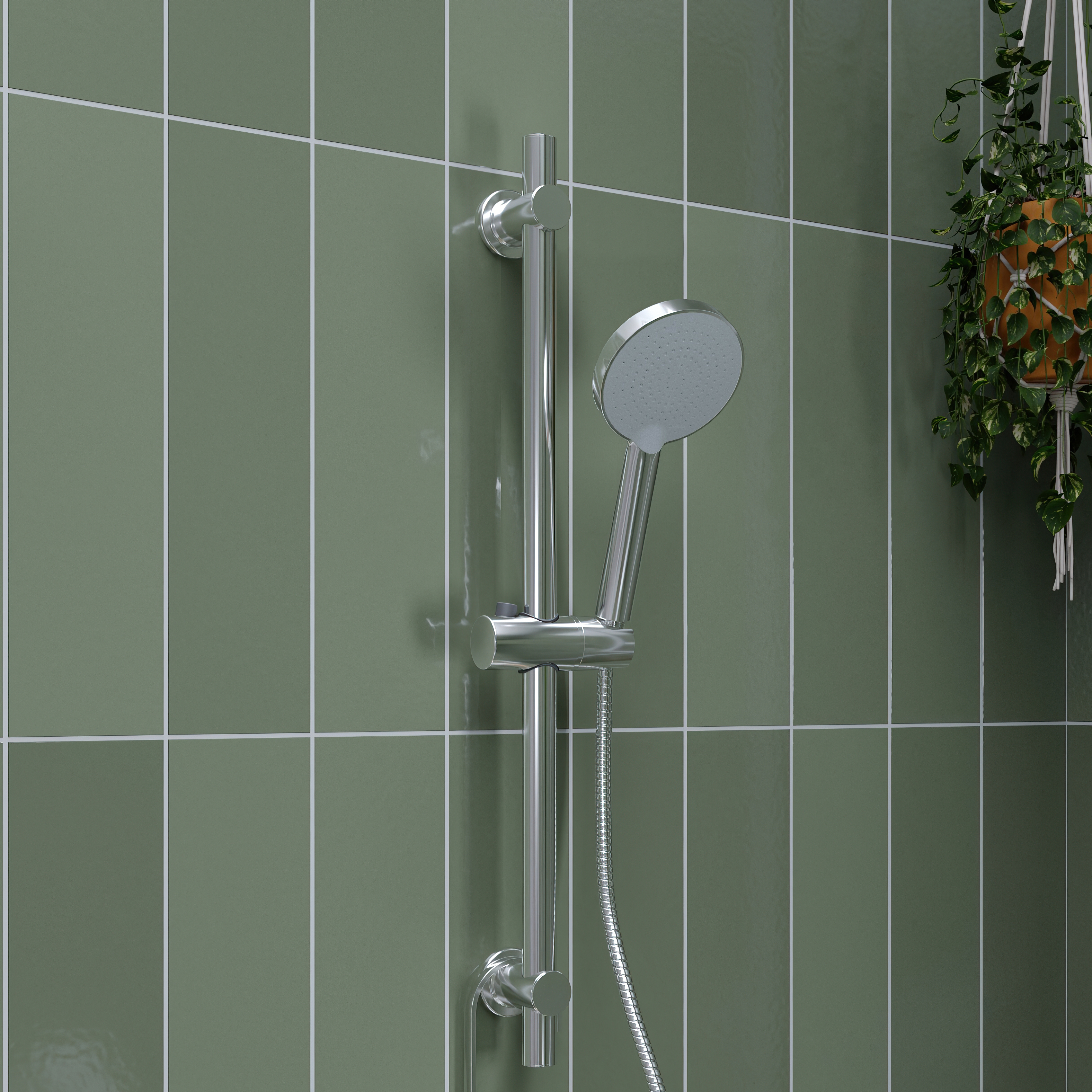 Croydex Presion Pressure Boost 1 Function Shower Handset - Chrome