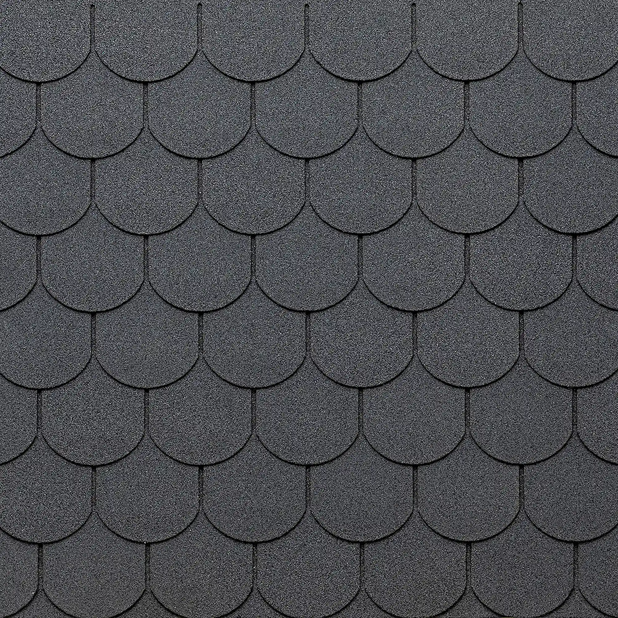 Bardoline Classic Slate Round Roof Shingles - 2m&sup2; - Pack of 14