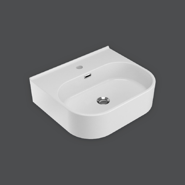 Wickes Siena 1 Tap Hole White Wall Hung Basin