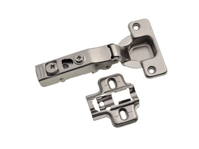 Wickes 110 Degree Soft Close Clip On Cabinet Hinge Nickel Plated 35mm - Pack of 2