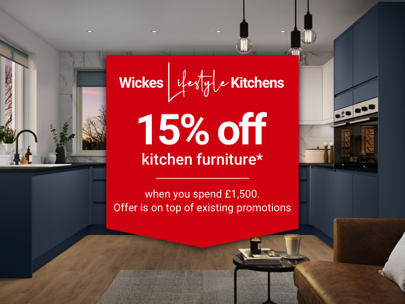 Ohio Sage Shaker Kitchen, Wickes Lifestyle Kitchens