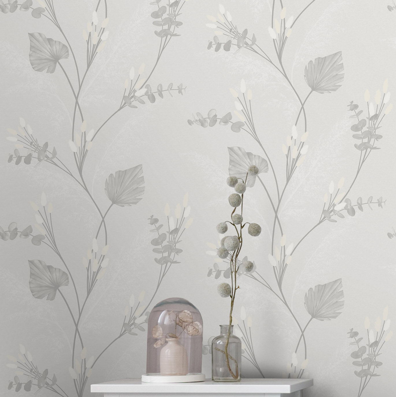 Holden Decor Amarante Dove Wallpaper - 10.05m x 53cm