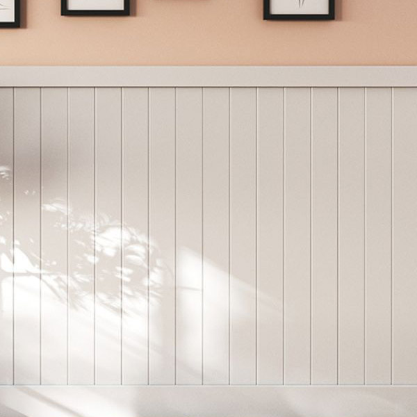 Wickes V-Jointed Primed MDF Cladding - 9 x 94 x 2400mm - Pack of 5