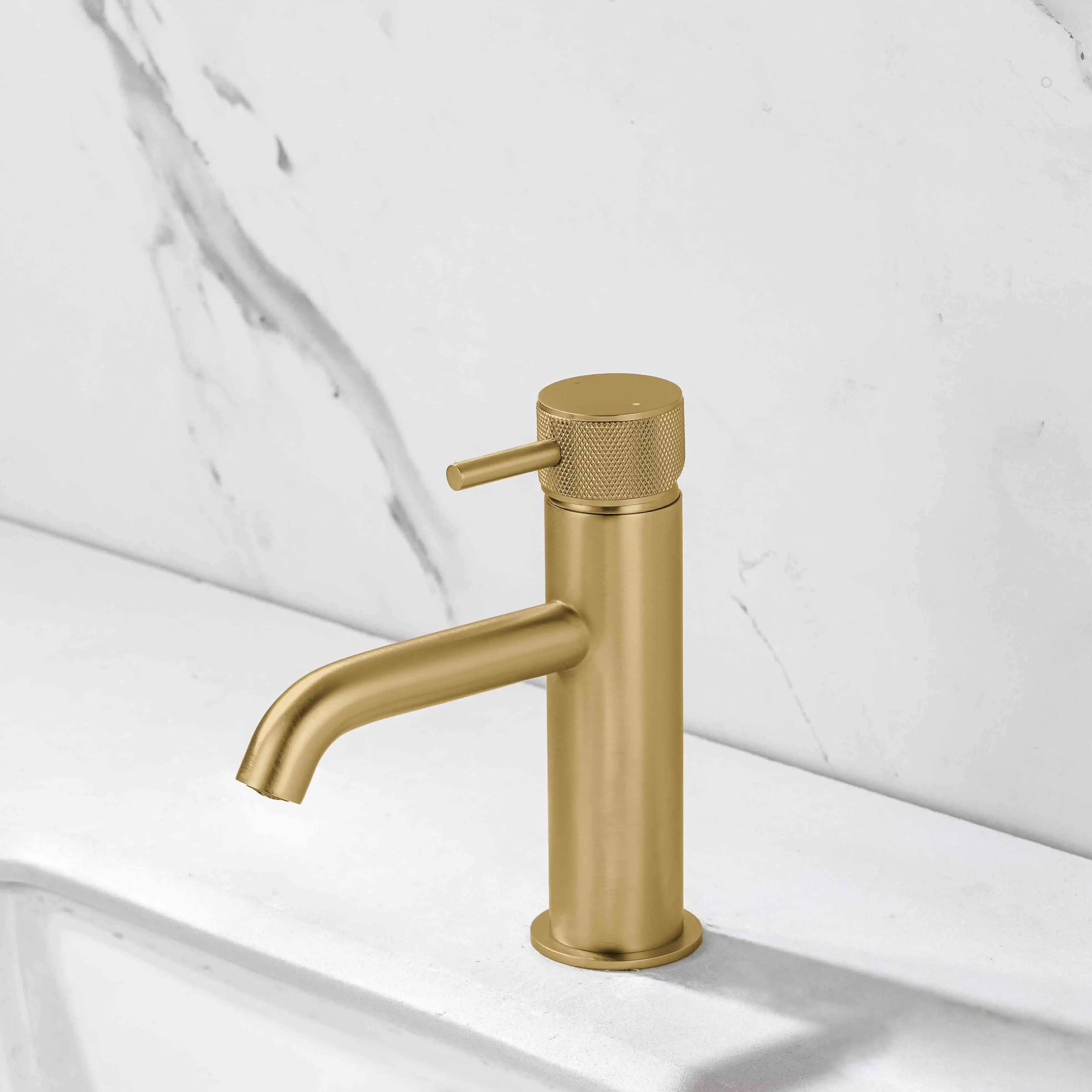 Melbury Pro Mono Basin Mixer Tap - Brushed Brass