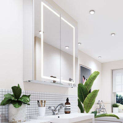 Adelaide Diffused LED Double Door Bathroom Cabinet