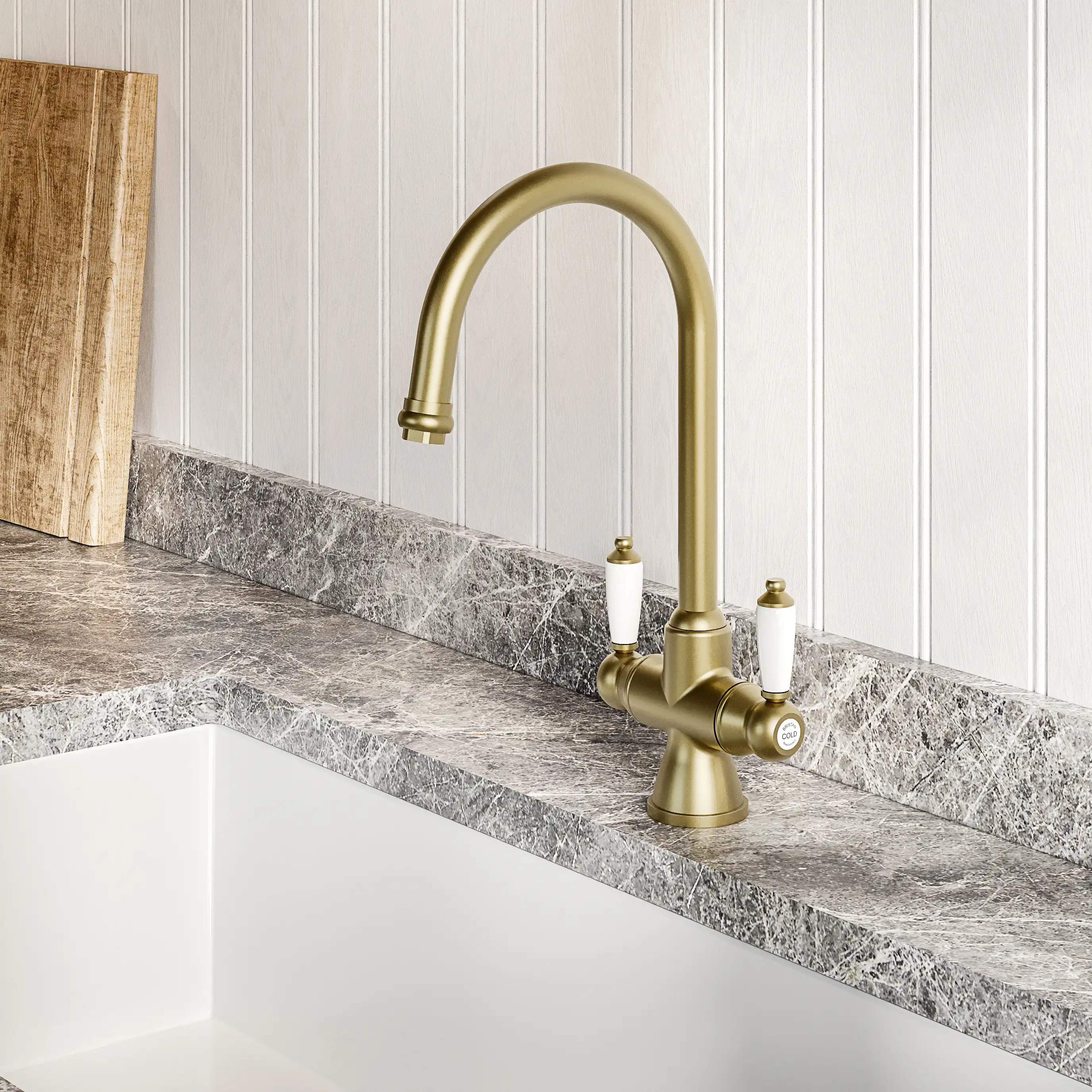 Bristan Renaissance Easyfit Sink Mixer - Brushed Brass