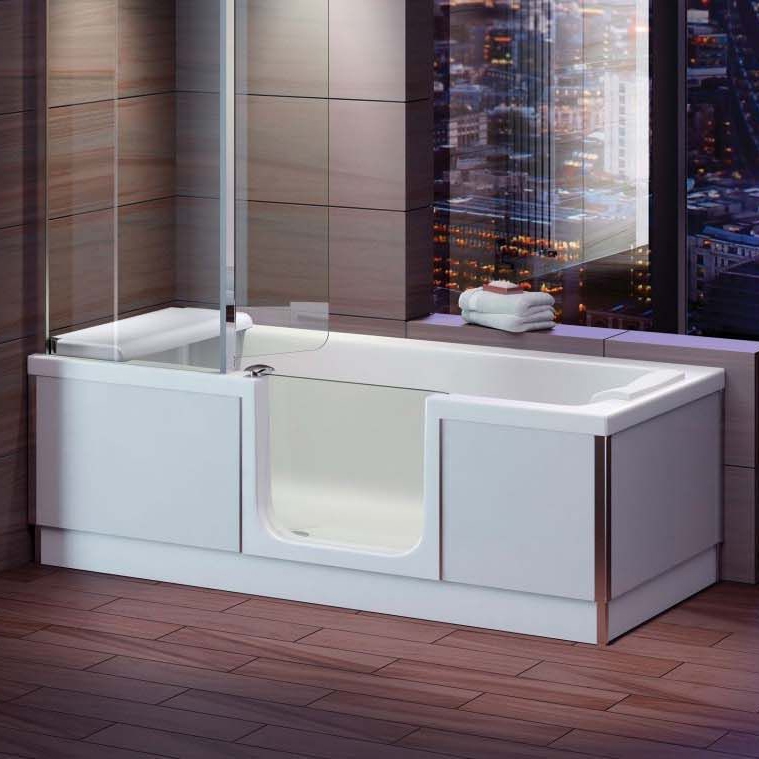 Wickes Style Right Hand Easy Access Bath - 1700 x 750mm
