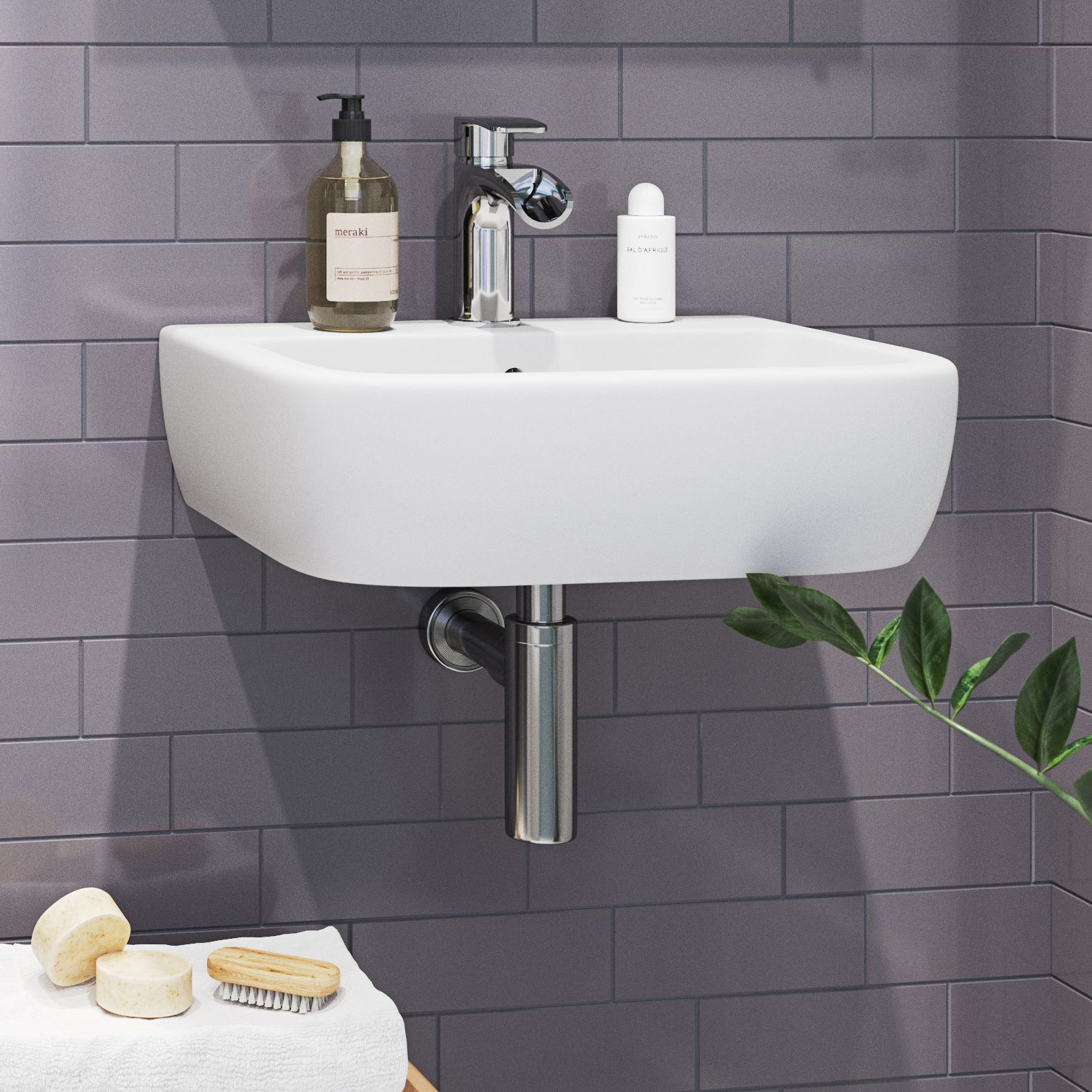 Wickes Galeria 1 Tap Hole Cloakroom Basin - 450 x 370 mm