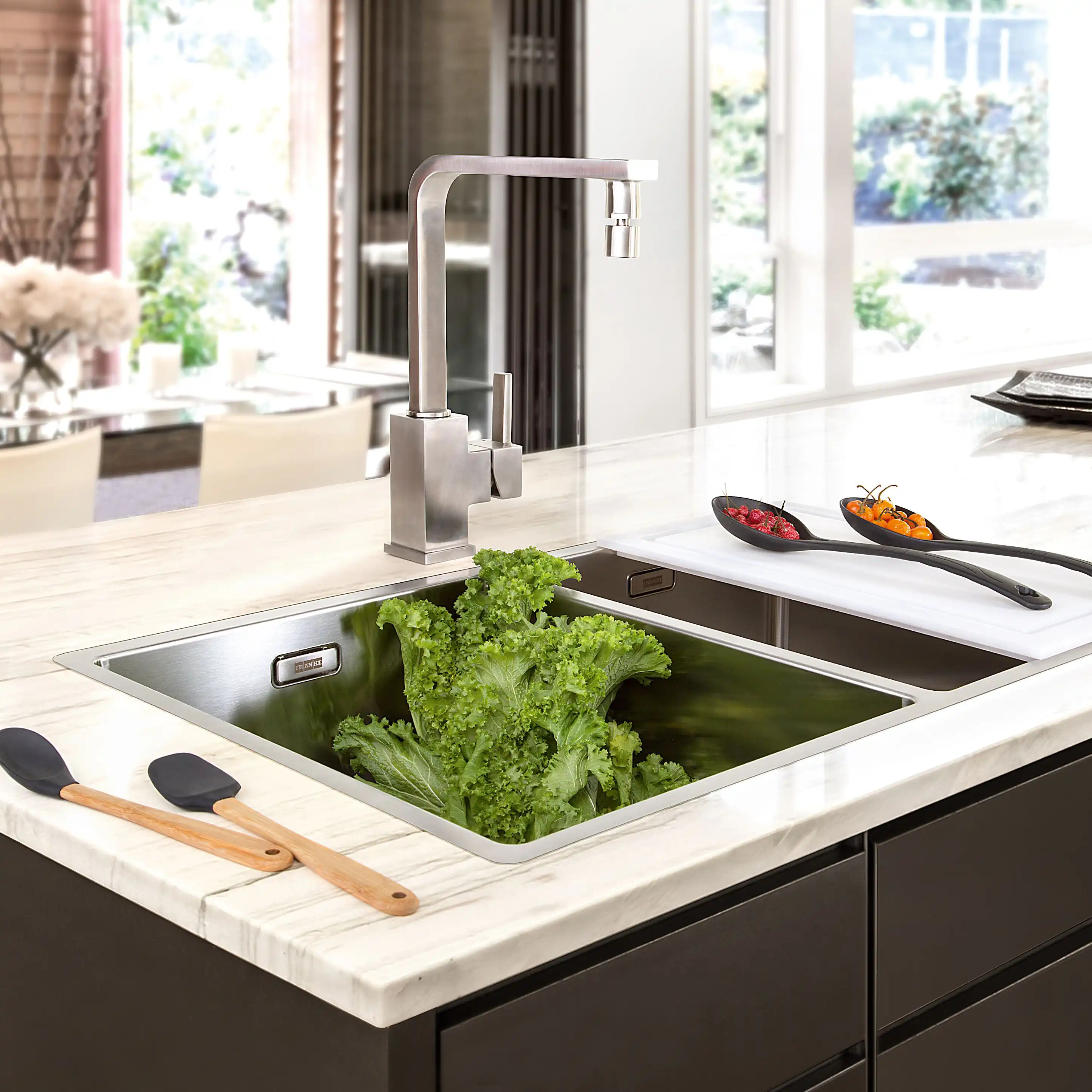 Franke Maris 2 Bowl Kitchen Sink - Stainless Steel