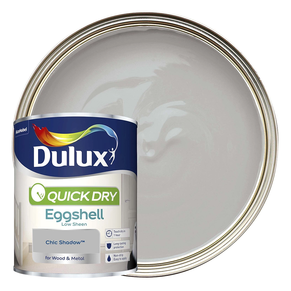Dulux Quick Drying Eggshell Paint - Chic Shadow - 750ml