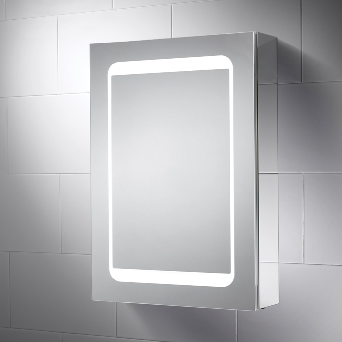 Earth LED Mirror Cabinet with Integrated Shaver Socket