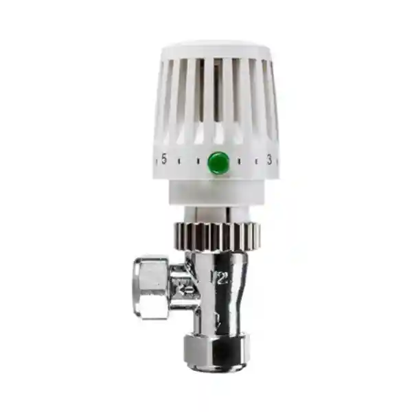Honeywell Valencia VT117-15A White Angled Thermostatic Radiator Valve - 15mm