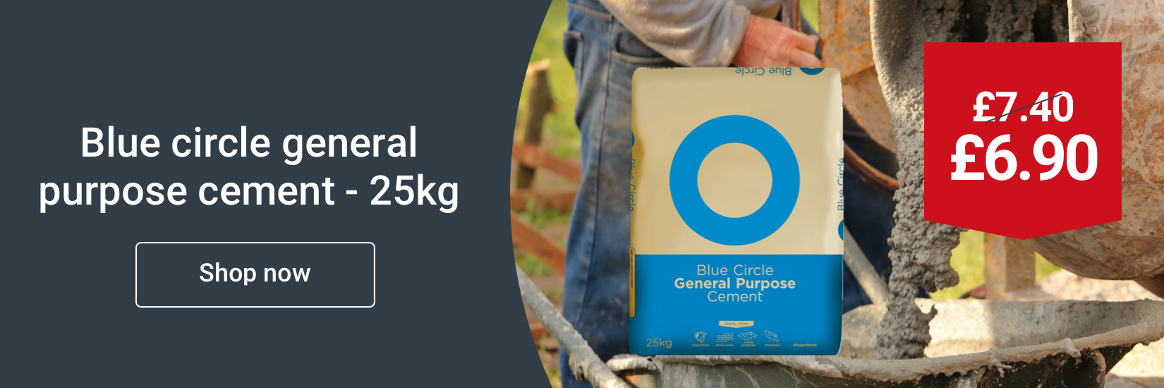 Blue Circle High Strength Ready To Use Concrete (40N) - 20kg | Wickes.co.uk