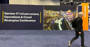 Gartner IT IOCS conference sign Gartner IT IOCS conference sign